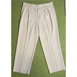 Tommy Bahama Silk Pants Mens 36x27 Cream Soft 100% Silk Relax Leisure Beach Golf